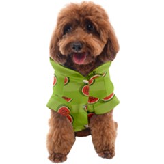 Seamless-background-with-watermelon-slices Dog Coat by uniart180623