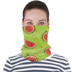 Seamless-background-with-watermelon-slices Face Seamless Bandana (adult)