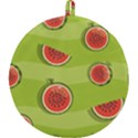 Seamless-background-with-watermelon-slices Round Trivet View2