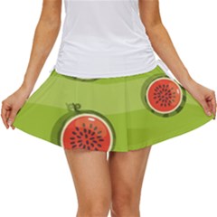 Seamless-background-with-watermelon-slices Women s Skort by uniart180623