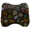 Cartoon-colored-stone-seamless-background-texture-pattern - Velour Head Support Cushion View1