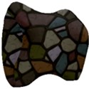 Cartoon-colored-stone-seamless-background-texture-pattern - Velour Head Support Cushion View3