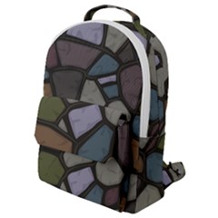 Cartoon-colored-stone-seamless-background-texture-pattern - Flap Pocket Backpack (small)