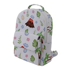 Cute-palm-volcano-seamless-pattern Flap Pocket Backpack (large) by uniart180623