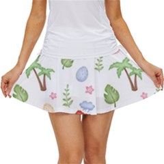 Cute-palm-volcano-seamless-pattern Women s Skort by uniart180623