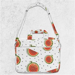 Seamless-background-pattern-with-watermelon-slices Macbook Pro 13  Shoulder Laptop Bag  by uniart180623