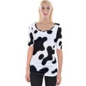 Cow Pattern Wide Neckline Tee View1