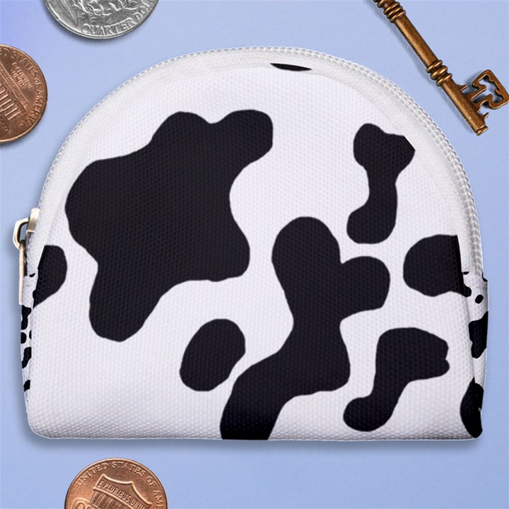 Cow Pattern Horseshoe Style Canvas Pouch