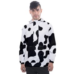 Cow Pattern Men s Front Pocket Pullover Windbreaker