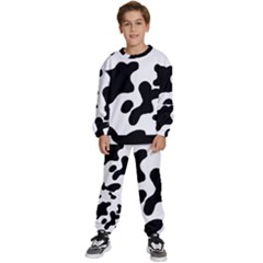 Cow Pattern Kids  Sweatshirt Set by uniart180623