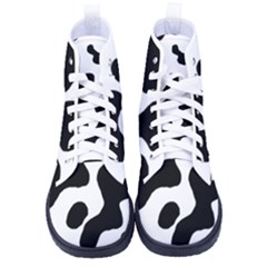 Cow Pattern Men s High-top Canvas Sneakers