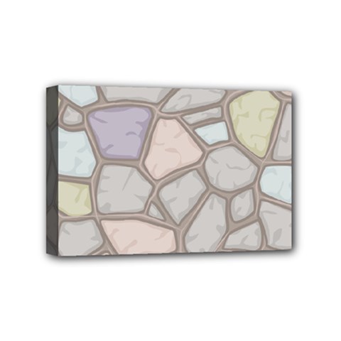 Cartoon-colored-stone-seamless-background-texture-pattern Mini Canvas 6  X 4  (stretched) by uniart180623