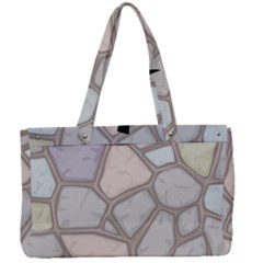 Cartoon-colored-stone-seamless-background-texture-pattern Canvas Work Bag by uniart180623