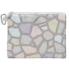 Cartoon-colored-stone-seamless-background-texture-pattern Canvas Cosmetic Bag (xxl) by uniart180623