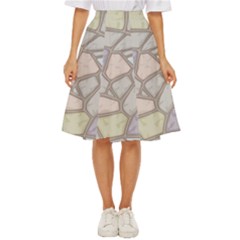 Cartoon-colored-stone-seamless-background-texture-pattern Classic Short Skirt by uniart180623