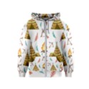 Cute-cartoon-native-american-seamless-pattern Kids  Zipper Hoodie View1