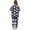 Hand-drawn-ghost-pattern Kids  Tee and Pants Sports Set View4