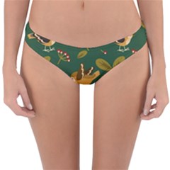 Cute-seamless-pattern-bird-with-berries-leaves Reversible Hipster Bikini Bottoms by uniart180623