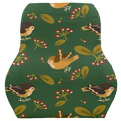 Cute-seamless-pattern-bird-with-berries-leaves Car Seat Back Cushion  by uniart180623