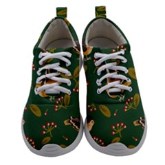 Cute-seamless-pattern-bird-with-berries-leaves Women Athletic Shoes by uniart180623