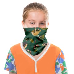 Cute-seamless-pattern-bird-with-berries-leaves Face Covering Bandana (kids) by uniart180623