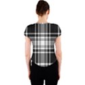 Pixel-background-design-modern-seamless-pattern-plaid-square-texture-fabric-tartan-scottish-textile- Crew Neck Crop Top View2