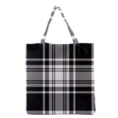 Pixel-background-design-modern-seamless-pattern-plaid-square-texture-fabric-tartan-scottish-textile- Grocery Tote Bag by uniart180623