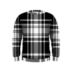 Pixel-background-design-modern-seamless-pattern-plaid-square-texture-fabric-tartan-scottish-textile- Kids  Sweatshirt