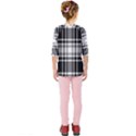 Pixel-background-design-modern-seamless-pattern-plaid-square-texture-fabric-tartan-scottish-textile- Kids  Quarter Sleeve Raglan Tee View2