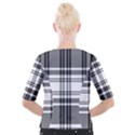 Pixel-background-design-modern-seamless-pattern-plaid-square-texture-fabric-tartan-scottish-textile- Cropped Button Cardigan View2