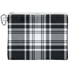 Pixel-background-design-modern-seamless-pattern-plaid-square-texture-fabric-tartan-scottish-textile- Canvas Cosmetic Bag (xxl) by uniart180623