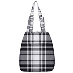 Pixel-background-design-modern-seamless-pattern-plaid-square-texture-fabric-tartan-scottish-textile- Center Zip Backpack by uniart180623