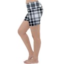 Pixel-background-design-modern-seamless-pattern-plaid-square-texture-fabric-tartan-scottish-textile- Lightweight Velour Yoga Shorts View2