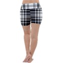 Pixel-background-design-modern-seamless-pattern-plaid-square-texture-fabric-tartan-scottish-textile- Lightweight Velour Yoga Shorts View4