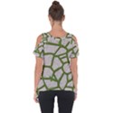 Cartoon-gray-stone-seamless-background-texture-pattern Green Cut Out Side Drop Tee View2