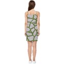 Cartoon-gray-stone-seamless-background-texture-pattern Green Summer Tie Front Dress View2