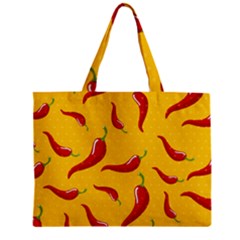 Chili-vegetable-pattern-background Zipper Mini Tote Bag by uniart180623