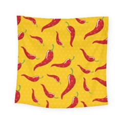 Chili-vegetable-pattern-background Square Tapestry (small) by uniart180623