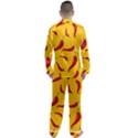 Chili-vegetable-pattern-background Men s Long Sleeve Satin Pajamas Set View2