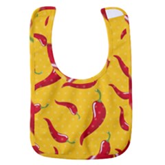 Chili-vegetable-pattern-background Baby Bib by uniart180623