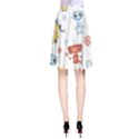 Cute-cartoon-robots-seamless-pattern A-Line Skirt View2