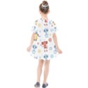 Cute-cartoon-robots-seamless-pattern Kids  Smock Dress View2