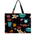 Seamless-pattern-with-breakfast-symbols-morning-coffee Zipper Mini Tote Bag View1