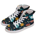 Seamless-pattern-with-breakfast-symbols-morning-coffee Women s Hi-Top Skate Sneakers View2