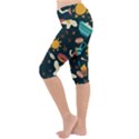 Seamless-pattern-with-breakfast-symbols-morning-coffee Lightweight Velour Cropped Yoga Leggings View2