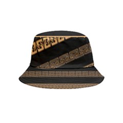 Set-antique-greek-borders-seamless-ornaments-golden-color-black-background-flat-style-greece-concept Bucket Hat (kids) by uniart180623