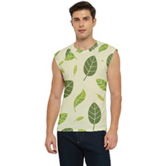 Leaf-spring-seamless-pattern-fresh-green-color-nature Men s Raglan Cap Sleeve Tee by uniart180623