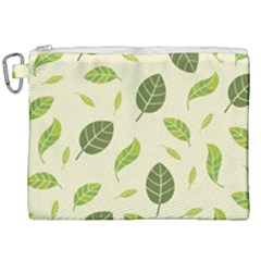 Leaf-spring-seamless-pattern-fresh-green-color-nature Canvas Cosmetic Bag (xxl) by uniart180623