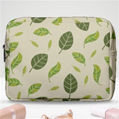 Leaf-spring-seamless-pattern-fresh-green-color-nature Make Up Pouch (large) by uniart180623