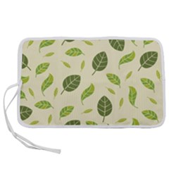 Leaf-spring-seamless-pattern-fresh-green-color-nature Pen Storage Case (l) by uniart180623